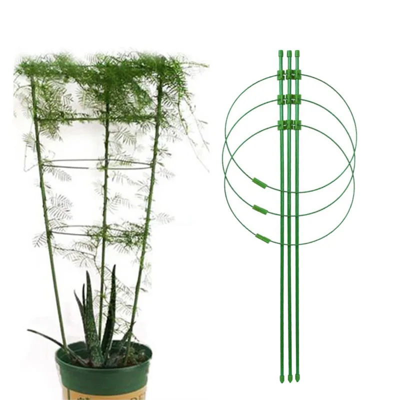 

45cm Plant Support Cage Garden Climbing Vine Rack Plant Potted Support Plant Stake For Plant Flower Tomato Trellis Bracket