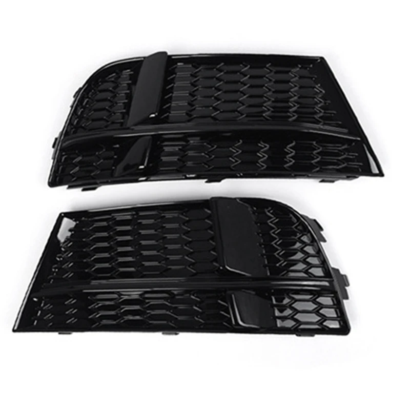 Left Front Bumper Lower Grille Cover Honeycomb Bezel 8V3807681AB For A3 S3 M-Fog Light Honeycomb Frame Parts