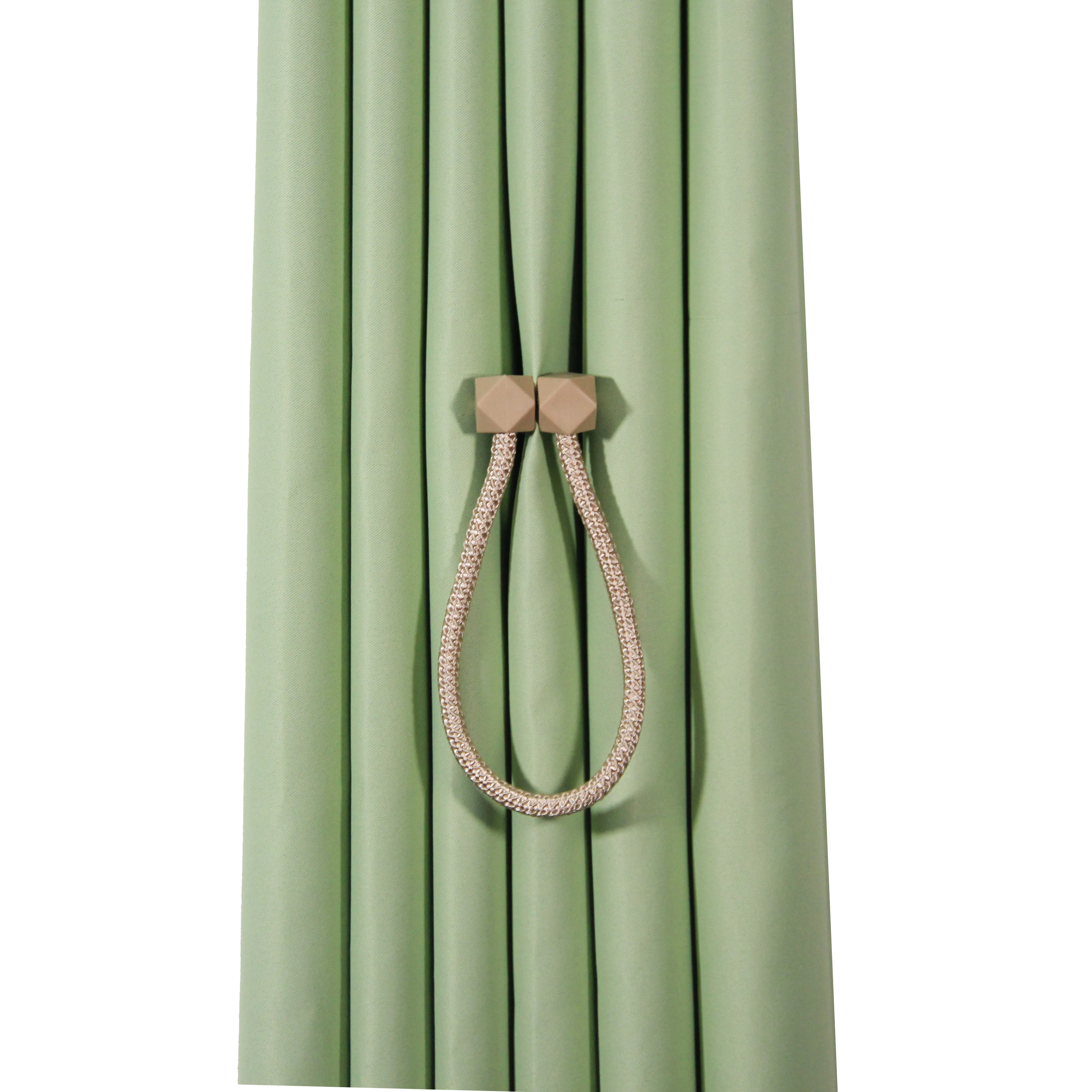 Magnetic Curtain Tiebacks Decorative Curtain Holdback Rope Convenient Curtains Tie Backs Strong Magnet Holder Clips 2Pcs
