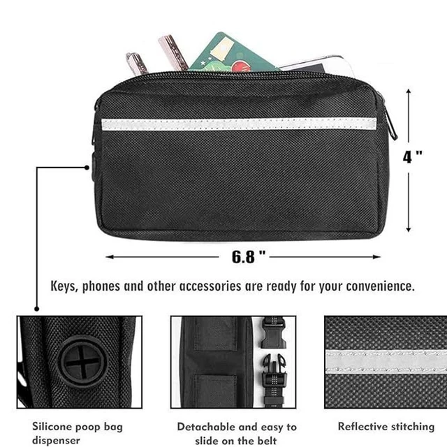Multifunctional Sports Waist Bag Extended Hand Free Leash Adjustable for dog walking and leash pet running leash with waist bag 4