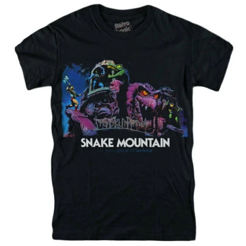 T-Shirt Masters Of The Universe Snake Mountain Skeletor He-Man Motu Moc 80-Show Original Title