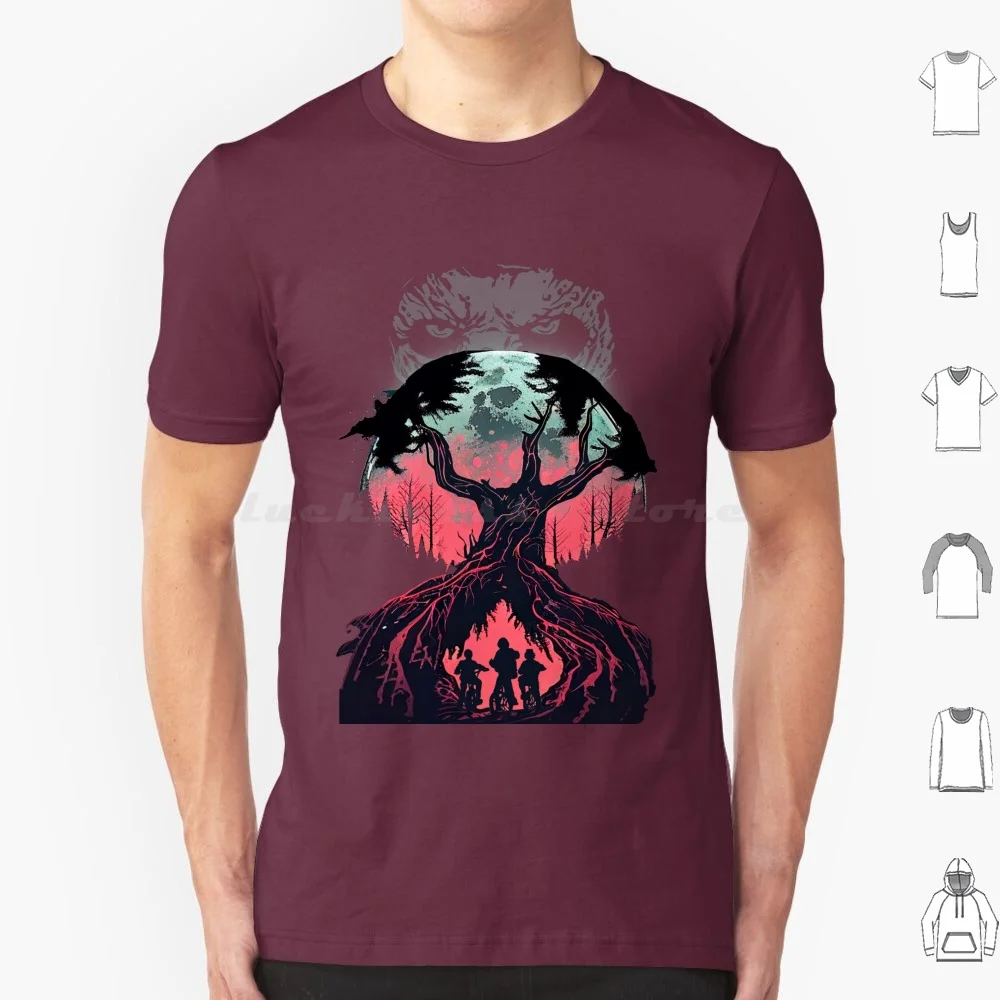 thumbnail image 1 of Camiseta Vecna Is Watching You de algodón para hombre y mujer con estampado DIY de Things Stranger Will Byers Mike Eleven Lucas Dustin Hawkins de los 80, 1 of 5