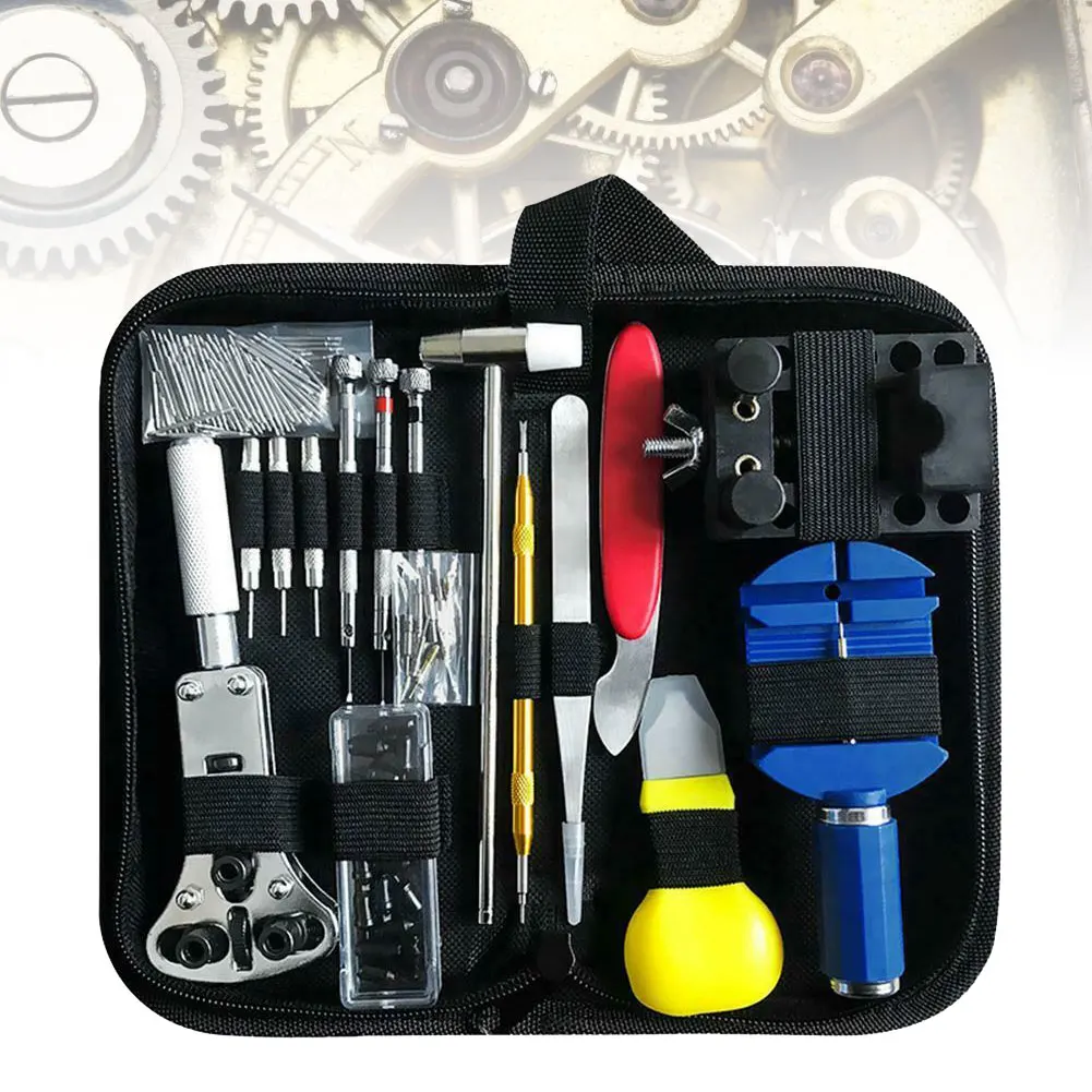 147 Pcs Watch Clock Watch Link Pin Dissolving Opener Housing Repair Tool Kit Set Opener Link Spring Bar Remover Horlogemaker