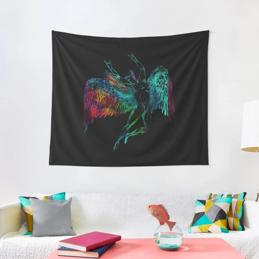

ICARUS THROWS THE HORNS - mythical*awesome UNLISTED designs in my portfolio* Tapestry Wallpaper Bedroom Home Decoration Tapestry