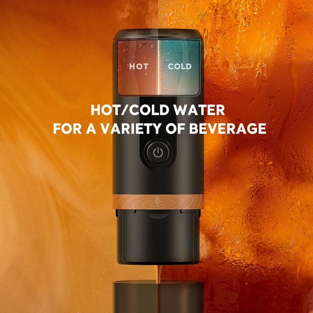 120ml Coffee Maker Machine USB Charging Stainless Steel Express Coffee Maker Portable Mini Automatic Cleaning for Travel Camping 5