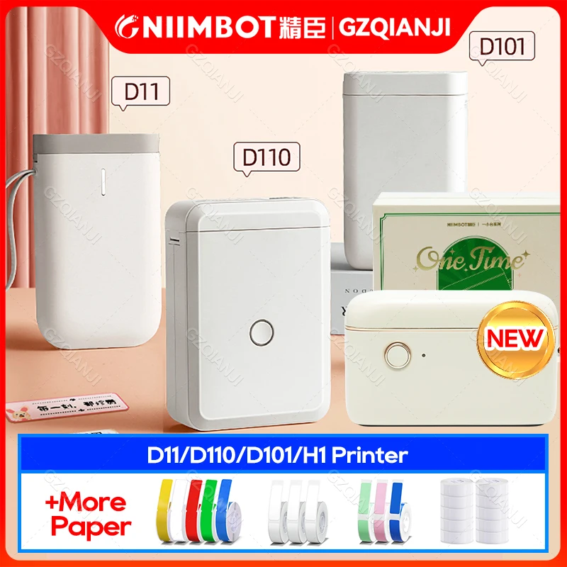 Niimbot D101 D11 D110 Mini Thermal Label Sticker Printer Inkless Portable  Pocket Label Maker 12-15mm for Mobile Phone Machine - AliExpress