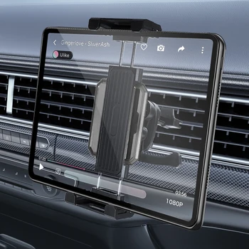 범용 자동차 에어 벤트 태블릿 스탠드, 아이폰, 아이패드 프로, 에어 미니, 샤오미, 삼성 탭, PC 휴대폰용, 360 회전 거치대 마운트, 4-13 인치