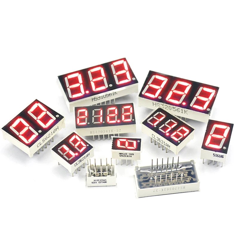 Display a tubo digitale a LED 0,28/0,36/0,4/0,56/0,8 pollici 1/2/3/4 bit 7 segmenti catodo comune/anodo rosso - Image 4
