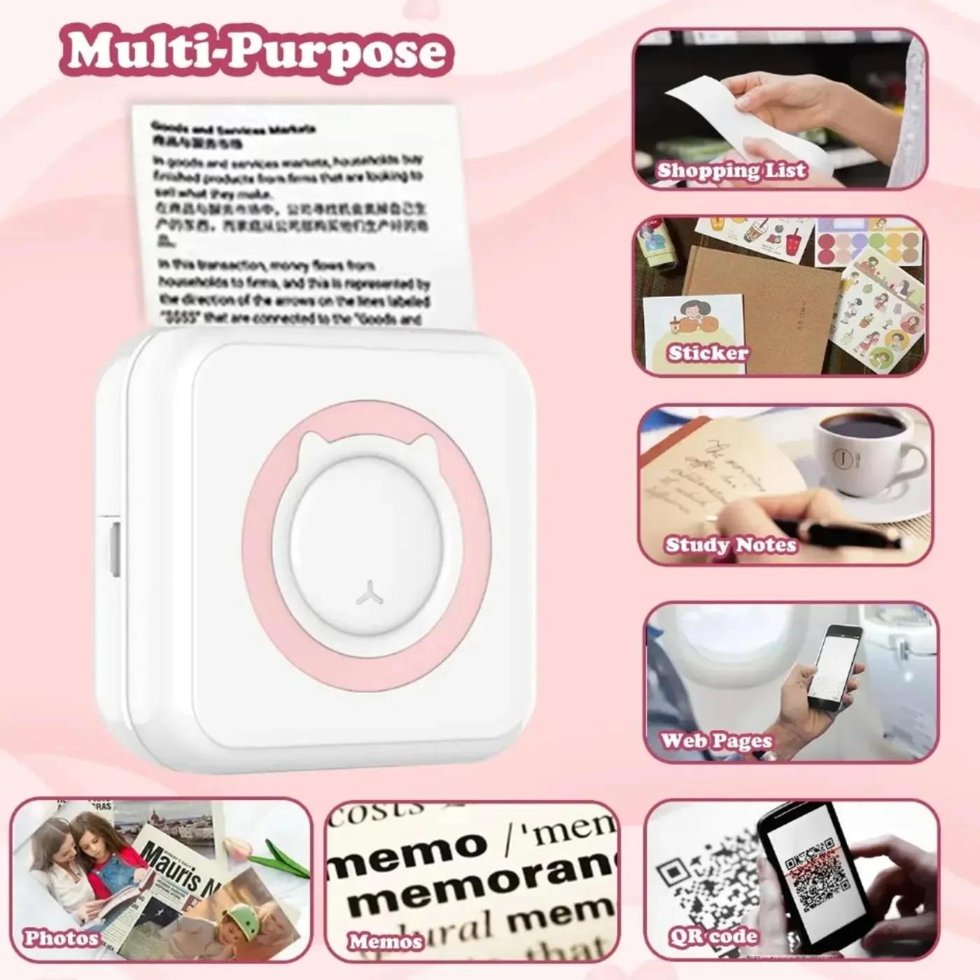C15 Olaf 미니 프린터 휴대용 열 스티커 용지 Inkless Bluetooth 무선 Impresora 안드로이드 IOS 휴대용 라벨 프린터