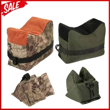 Borsa da tiro tattica anteriore e posteriore, supporto per fucile, sacco di sabbia vuoto, custodia per appoggio da caccia, accessori Airsoft