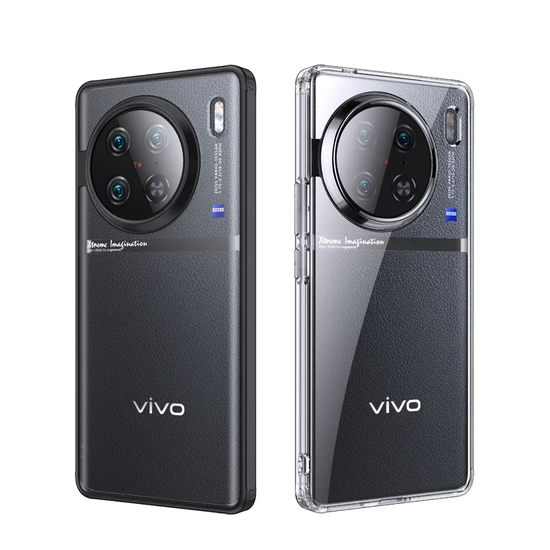 Per Vivo X90 Pro Case Crystal Clear Hard Pc Anti-Fingerprint Anti-Yellow Cover Posteriore Trasparente Opaca Per Vivo X90 Pro Plus