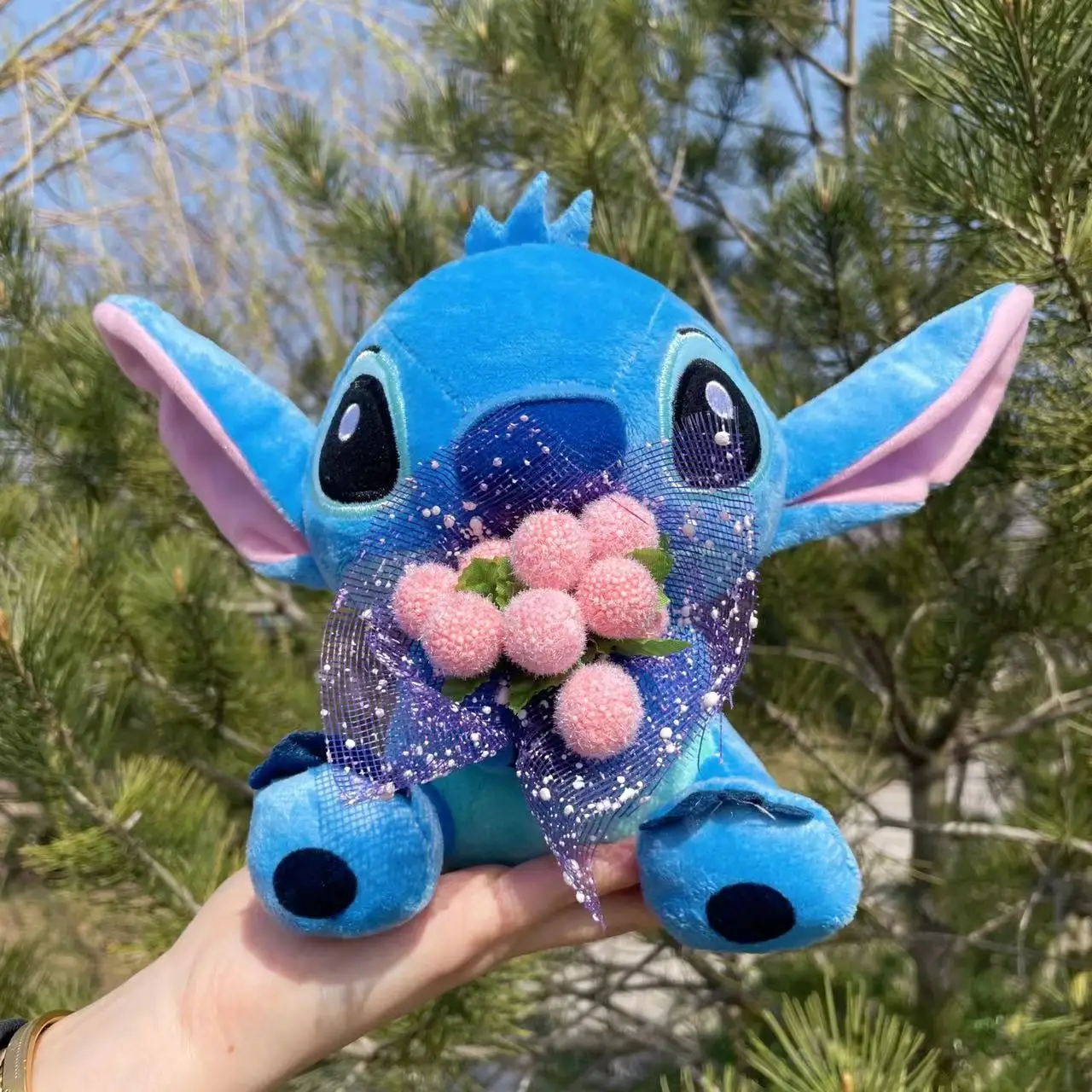 20cm Anime Lilo & Stitch Couple Models Cartoon Stuffed Plush Dolls Anime Plush Baby Toys Pendant Toys Kawaii Kids Birthday Gift 2