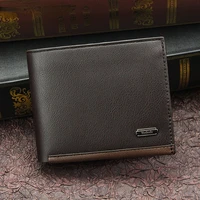 Leather Men Wallets Premium Product Real Cowhide Wallets for Man Short Black Walet Portefeuille Homme Design Purses Coin Bag 2