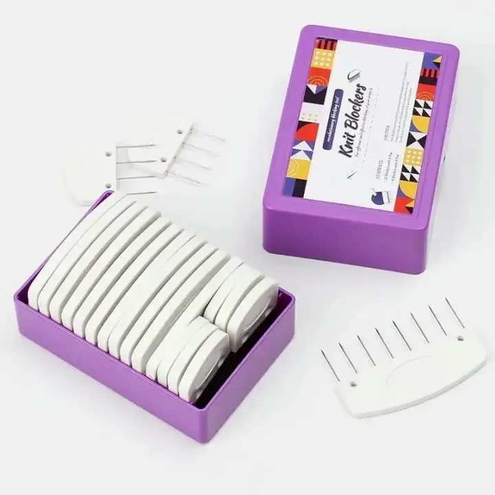 Description Picture 6 of item1pack KnitPro Knit Blockers - Essential Knitting and Sewing Accessory for Perfectly Aligned Blocks Sewing tools