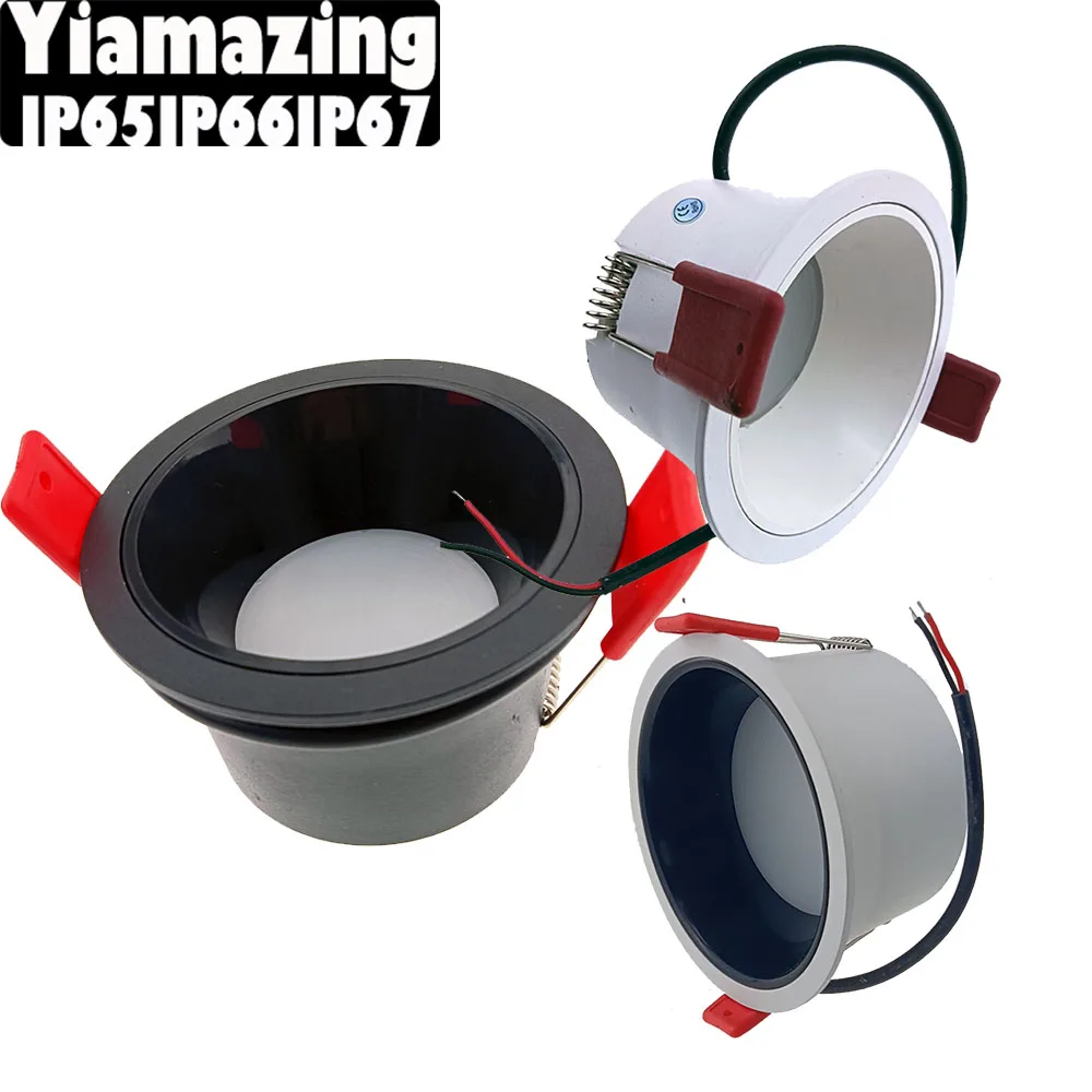 

Deep Antiglare IP65 IP66 IP67 Outdoor Waterproof LED Downlight Dimmable 220V 7W 9W 12W Kitchen Eaves Spot Light Ceiling Lamp