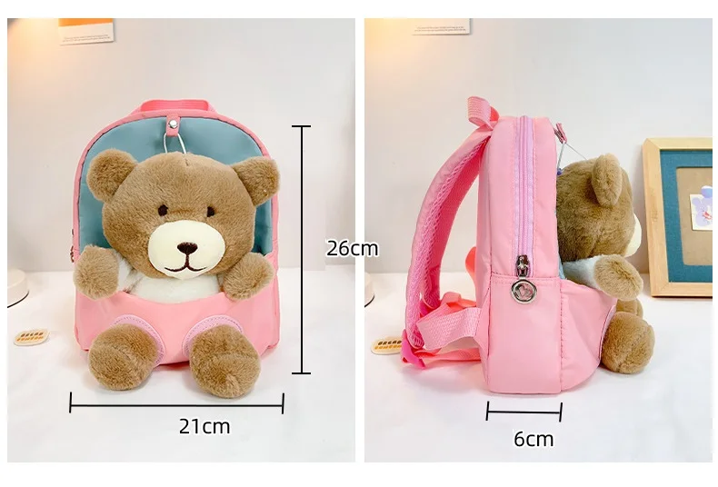 Small Toddler Toy Backpack Kids Stuffed Animal Toy Backpack Gift Idea for Boys and Girls