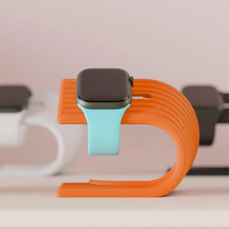 3D Printed Watch Stand U-shaped Charging Dock Station Sturdy For Apple I Watch Elegant Display And Organizer