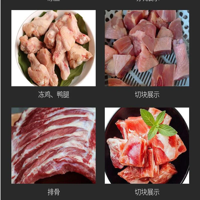 110V 220V 380V Frozen Beef Cube Dicer Chicken Breast Dicing Machine Commercial Poultry Meat Skeleton Cutting Machine 5