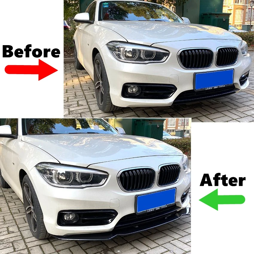 Front Bumper Lip Spoiler Protector Lower Blade Splitter for BMW 1 Series F20 F21 116i 118i 120i 2011 -