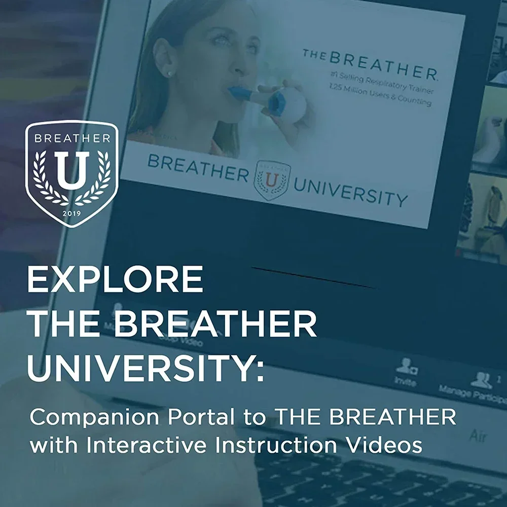 Natural Breath Ventilation Trainer, usado para tratamento de respiração sem drogas Respiração é fácil. Fsa/hsa