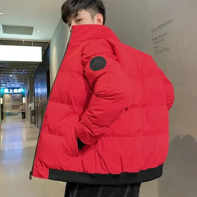 Horn button down cotton coat oversize fashion women trend winter new student sweet cute style cotton coat short cotton jacket