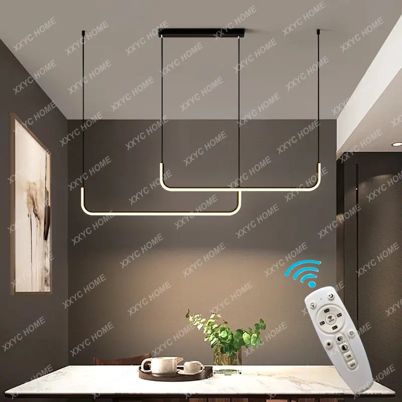 

Ceiling Chandelier Dimmable Table Dining Room Kitchen Minimalist Pendant Lamps Home Decor Lighting Lusters Luminaires