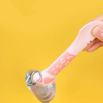 Multifunction Pet Canned Spoon Jar Opener Puppy Feeding Mixing Wet Dry Scoop Cat Dog Accessories Feeder Shovel Pets Tableware 3