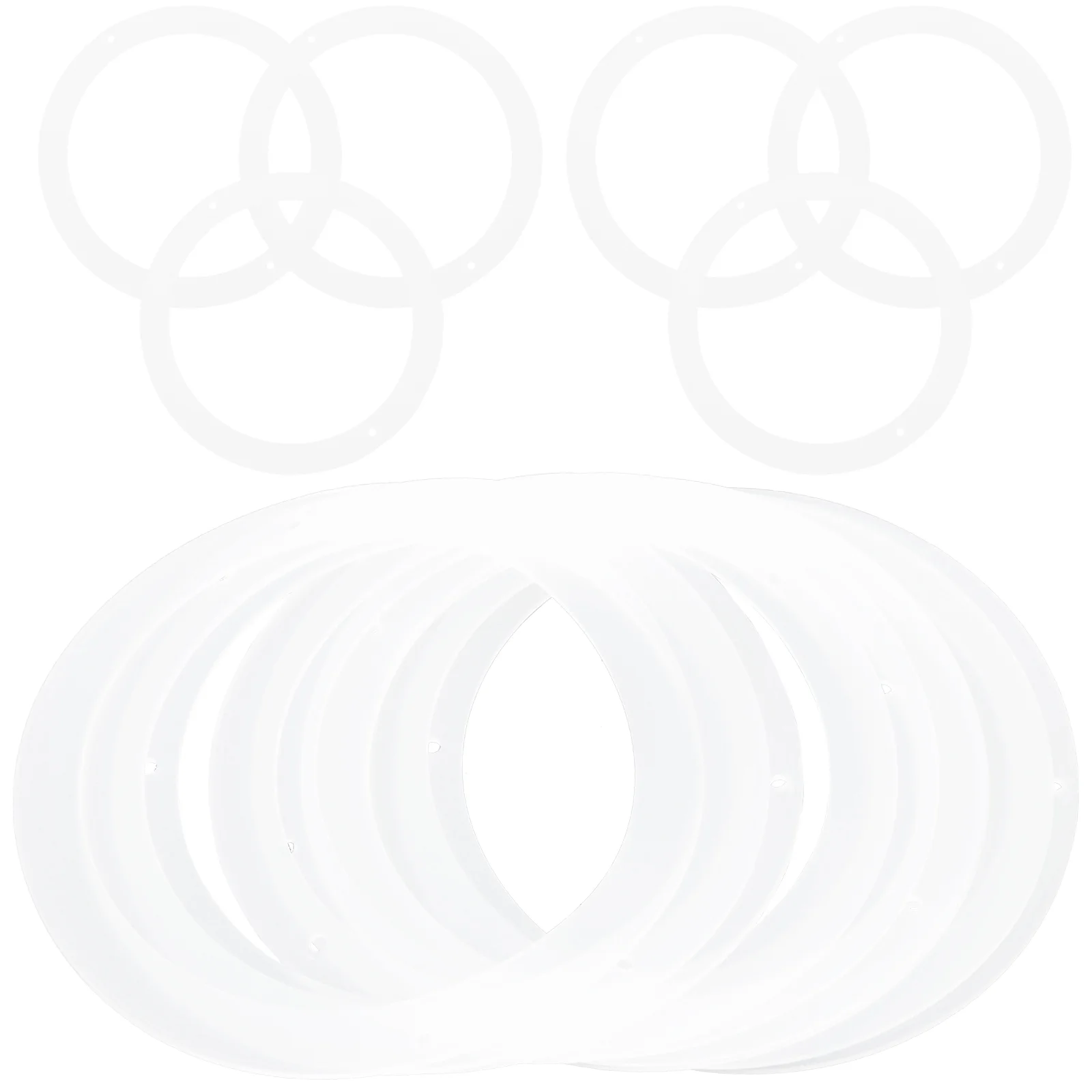 

20 Pcs Wide Mouth Glass Jars Gasket Seal Ring Silicone Mason Bottle Rings Replacement White Sealing