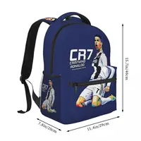 CR7 Cristiano Ronaldo Backpack Student Schoolbag for Men Women Laptop Canvas Bags 2