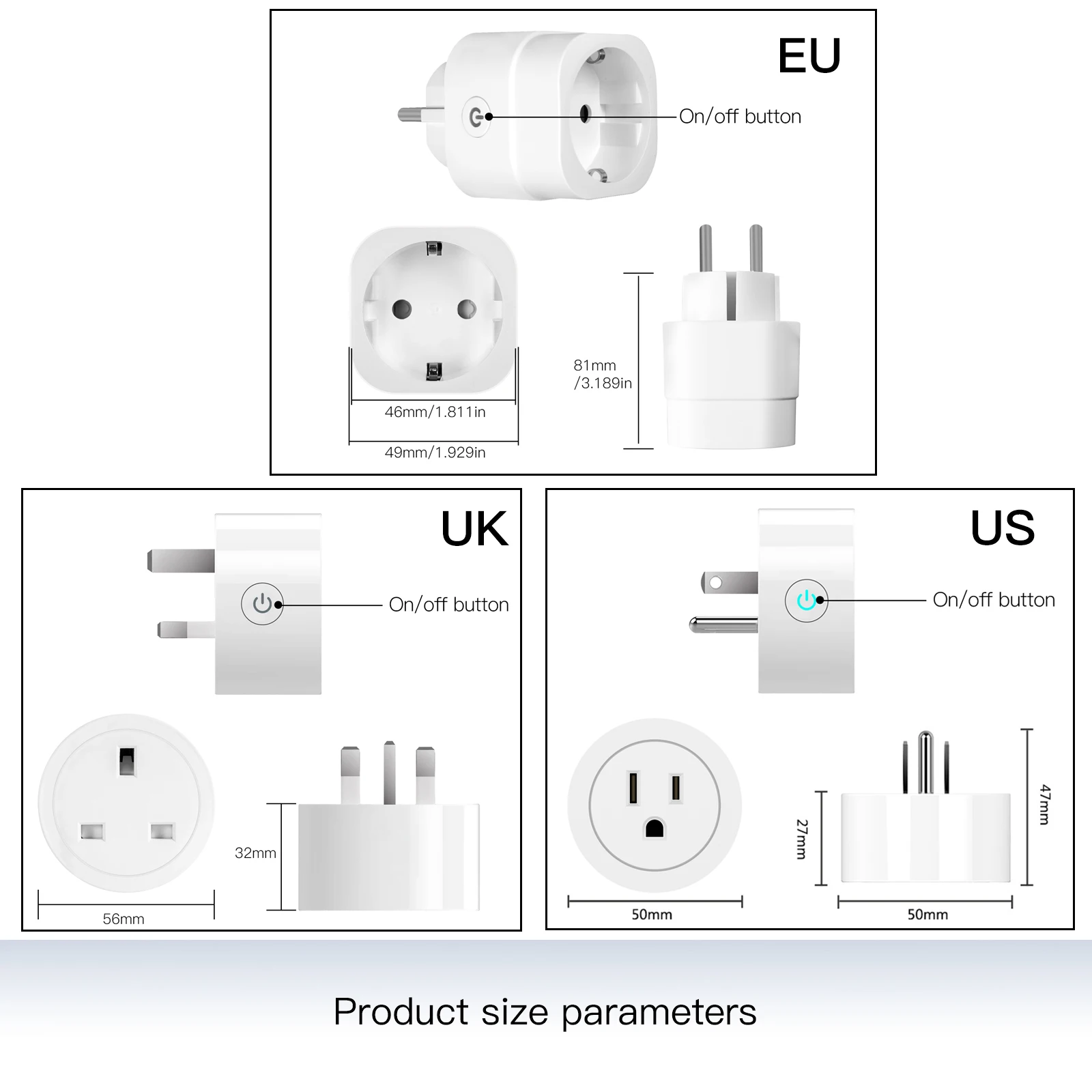 MOES WiFi Brightness Adjust Socket Smart Power Plug Timer For Tuya Smart Life App Amazon Alexa Google Voice Control EU/UK/US