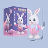 20 Songs Musical Dancing Rabbit Toy with Play The Drum Walking Singing Bunny Moving Toys for Baby with Music Lights for Xms Gift 5