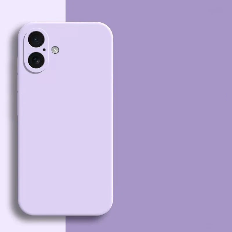 Liquid Soft Silicone Phone Case with Matte Finish and Camera Protection