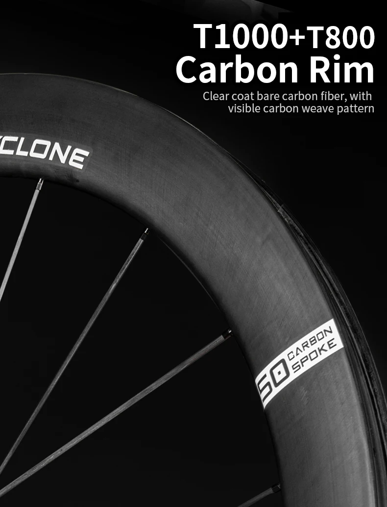 KORE Carbon-Speichenräder 700C Rennrad-Laufradsatz Tubeless Scheibenbremse 36T/60T HG XDR Nabe 1199g Carbon-Felge Rennrad-Laufradsatz – Detail 7