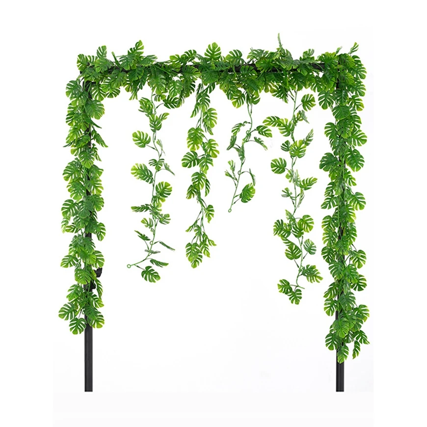 

72 Mesh Green Foliage Rattan Artificial plant For Christmas tree Accessory Wedding arch Landscape Layout Decor Home Wall Hanging