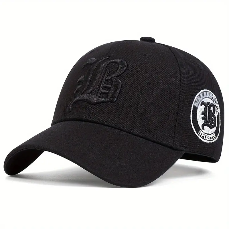 Unisex Gothic Letter FLB Embroidery Baseball Caps Adjustable Casual Hats Spring Autumn Outdoor