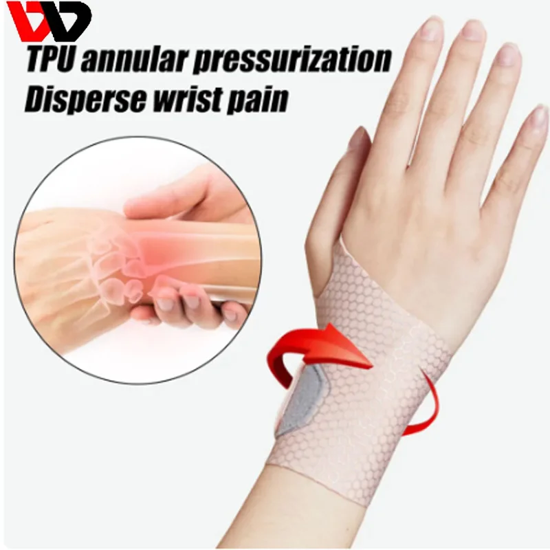 1Pcs Slim Air Wrist Support Strap Adjustable Wrist Wrap for Men Women Pain Relief, Workout Straps, Arthritis, Fitness