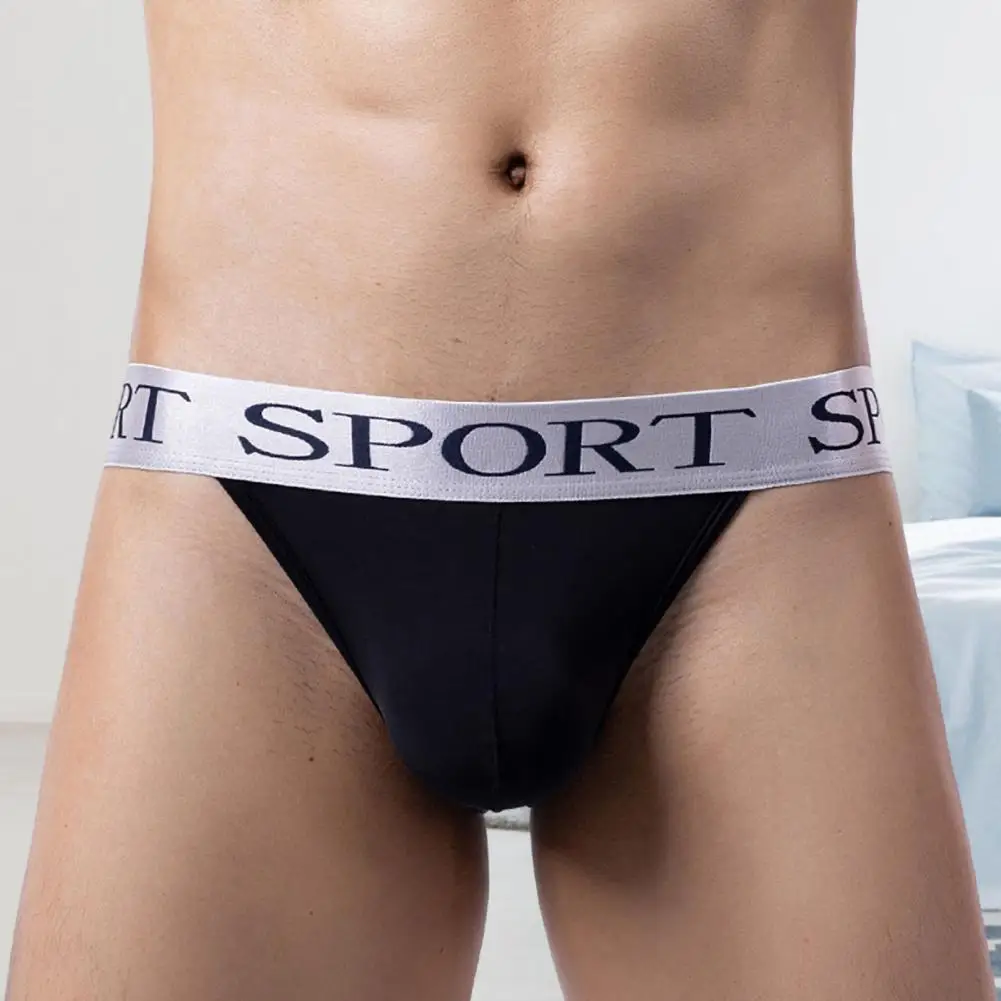 

1Pc Low Waist Sexy Men Briefs Highly Elastic Breathable Men Underwear Non-Fading Moisture Wicking Male Bikini Underpants for Men