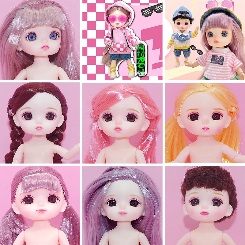 BJDDoll11216cm6Inch13MoveableJointedBabyDollFashionbjd