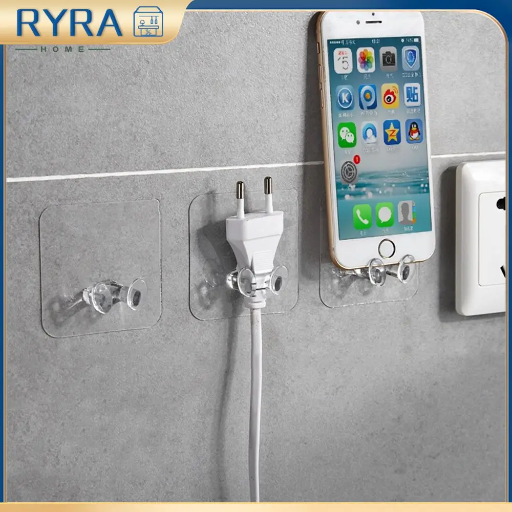 5/1pcs Wall Storage Hook Punch-free Power Plug Socket Holder Kitchen Stealth Hook Wall Adhesive Hanger Bathroom wall holder multi purpose hooks adhesive wall hook kitchen hooks self adhesive hooks wall organizer hook wall mount hooks