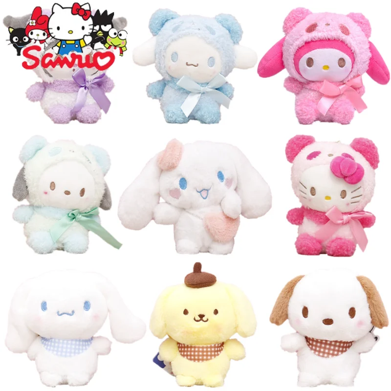 

MINISO Melody Kuromi Hello Kitty Cinnamoroll Pochacco Japanese Toy Doll Pendant Anime Cartoon Doll Decor Toy Gift 10/12/14cm