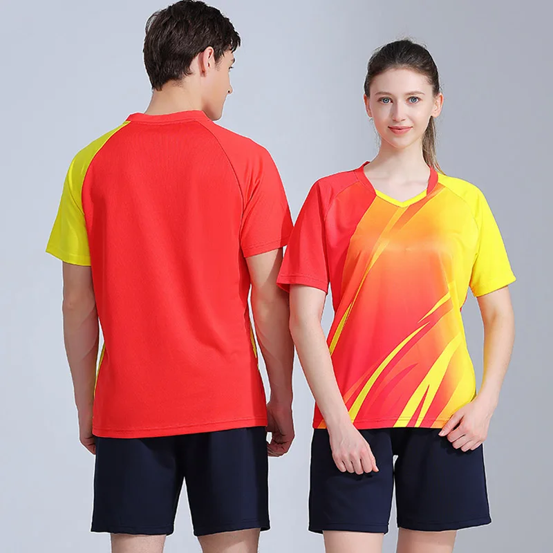 Sporting Sportswear Quick Dry Badminton Shirt ,Men Badminton Clothes Table Tennis Shirt Table Tennis Clothes POLO T Shirts