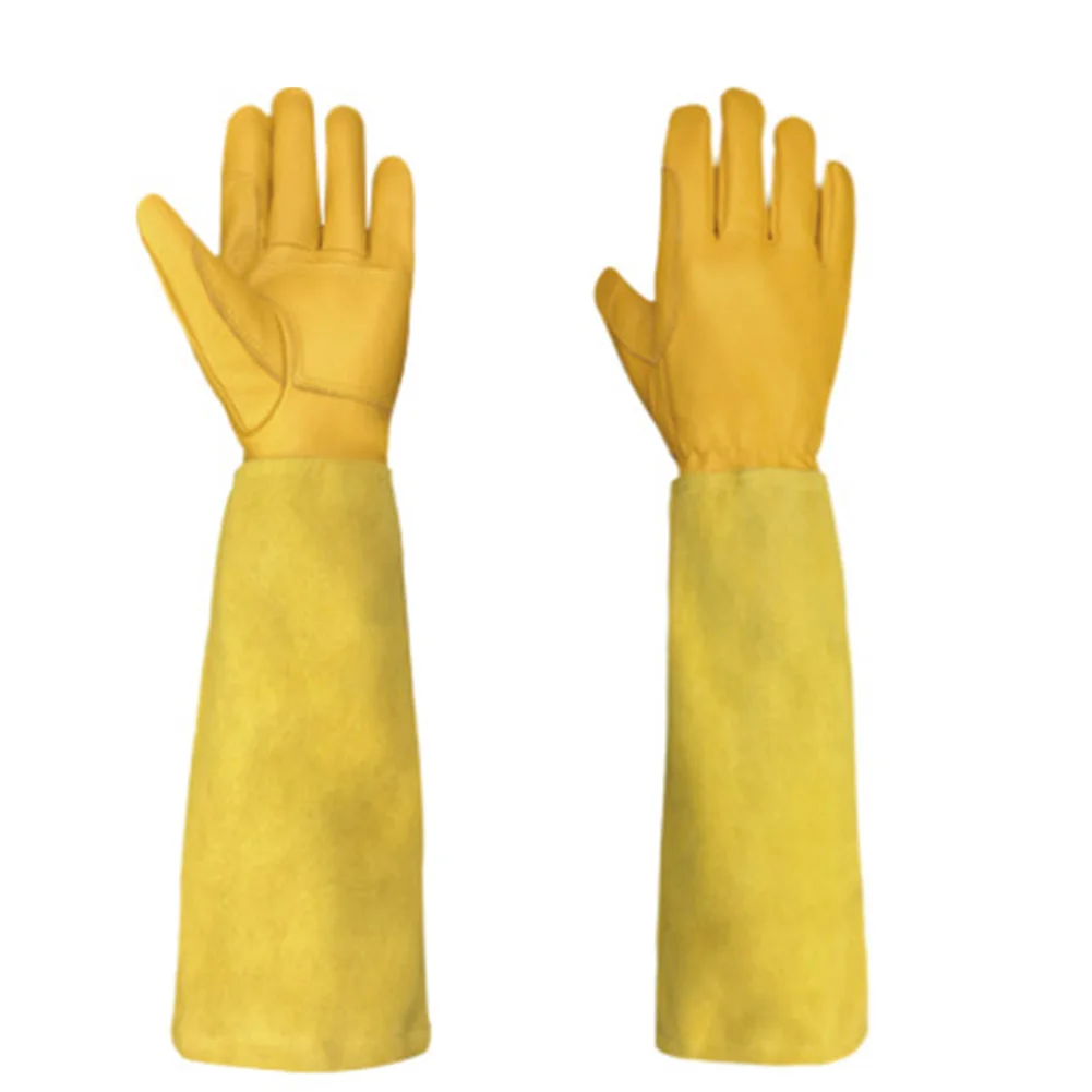 Description Picture 6 of item1 pair Long Gardening Gloves Rose Pruning Gloves Thorn Proof Garden Gloves with Long Forearm Protection Gauntlets M/L/XL TB Sale