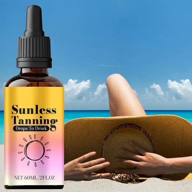 new 60ml Self -Tanning Drops Body Self Tanner Sunless Tanning Lotion For Natural-Looking Tanner For Body Skin Care