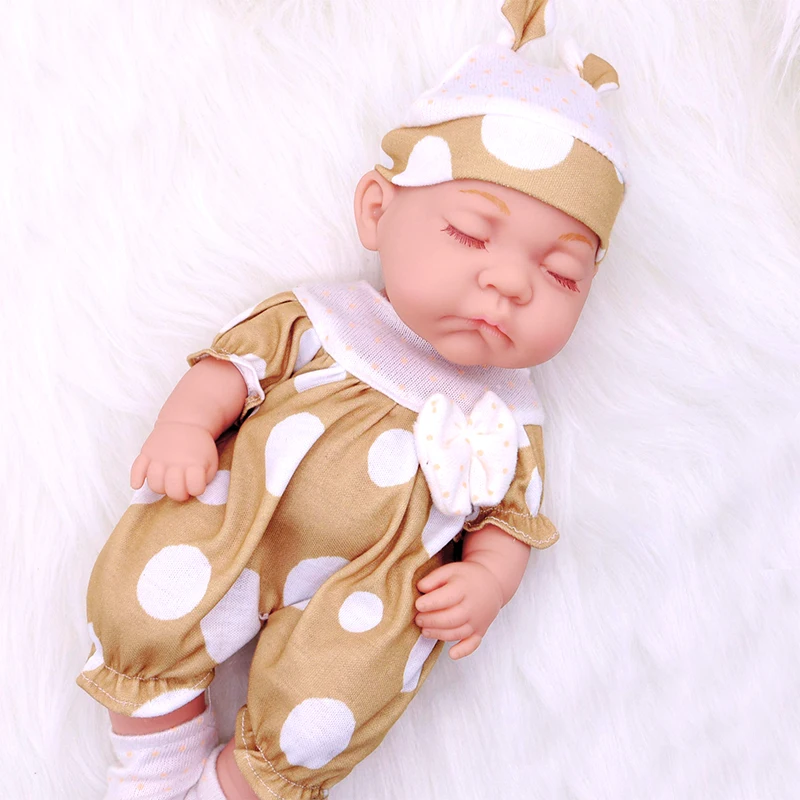 Кукла реборн Спящая 35 см с реалистичными ресницами |