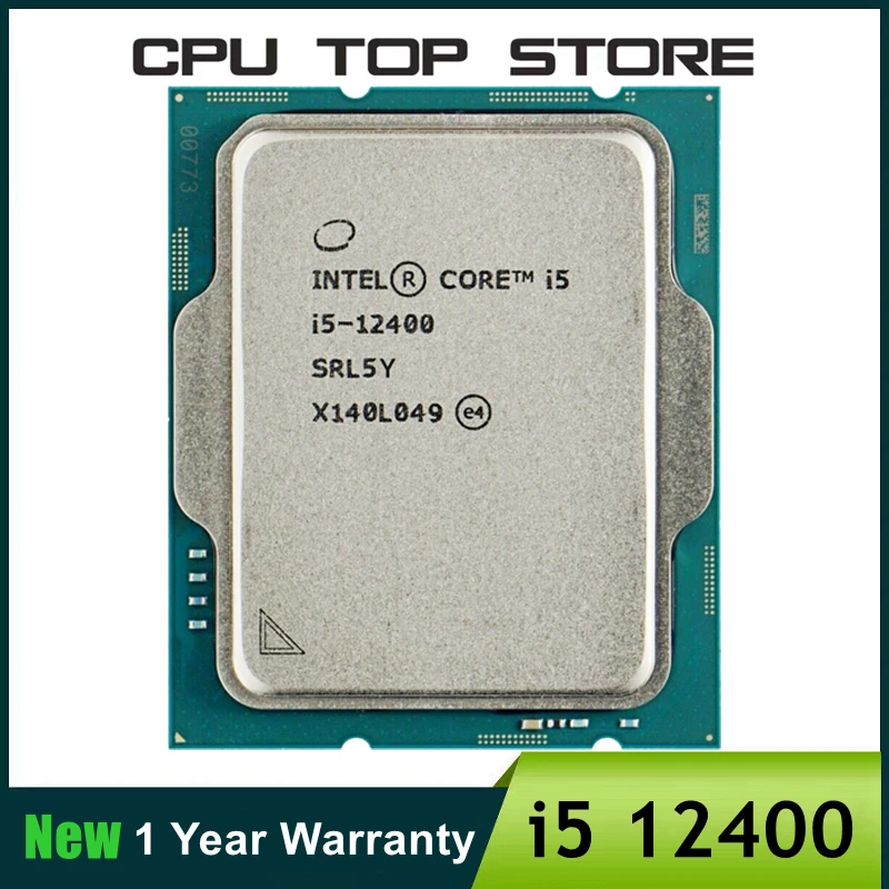 Intel Core i5 12400 2.5GHz 6-Core 12-Thread CPU Processor 65W LGA 1700 No cooler