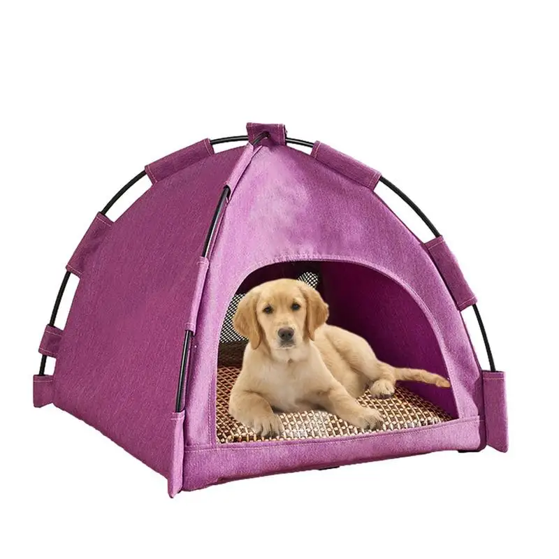 

Pet Tent Cats Dog House Foldable Washable Cat Teepee Dog Tent Bed 42*42*38CM Pet Cage Fence Outdoor Dog House For Puppy Cat Dog