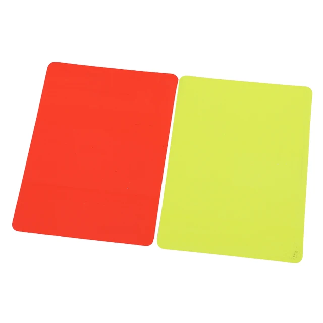 2PCS 4PCS 6PCS  Soccer Referee Red Yellow Cards Football Match RefereeReferee Tool Warning and Ejection Cards
