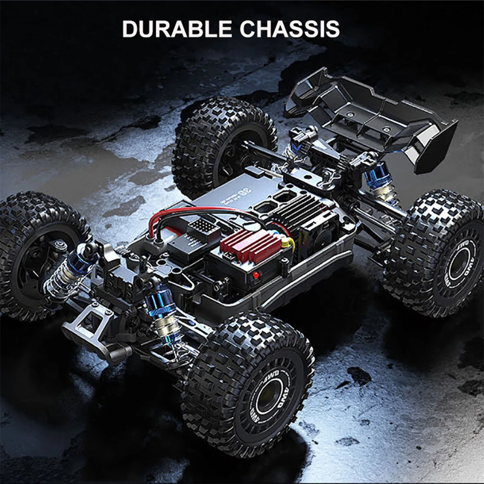 HYPER GO H16BM 1/16 RTR Voitures RC rapides sans balais pour adultes, max  68 km/h, camion RC électrique tout-terrain, voiture télécommandée haute  vitesse 4WD avec 2 batteries Lipo pour adulte, compatible avec