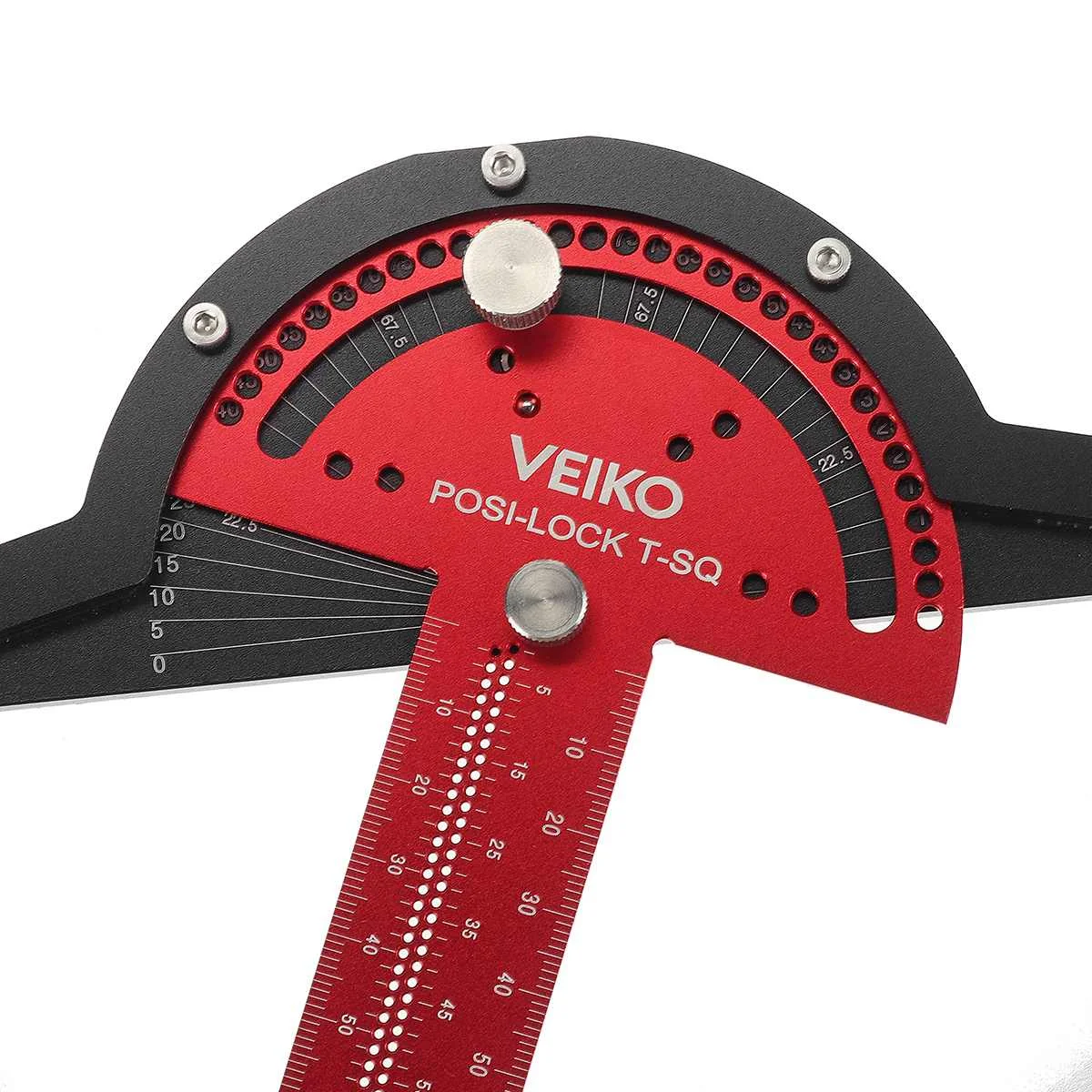 VEIKO Aluminum Alloy 300mm Angle Positioning T Square Posi Lock Ruler Woodworking Edge Ruler Angle Measure Scriber Carpent,carpenter measuring tool,angle measuring tool,woodworking measuring tool