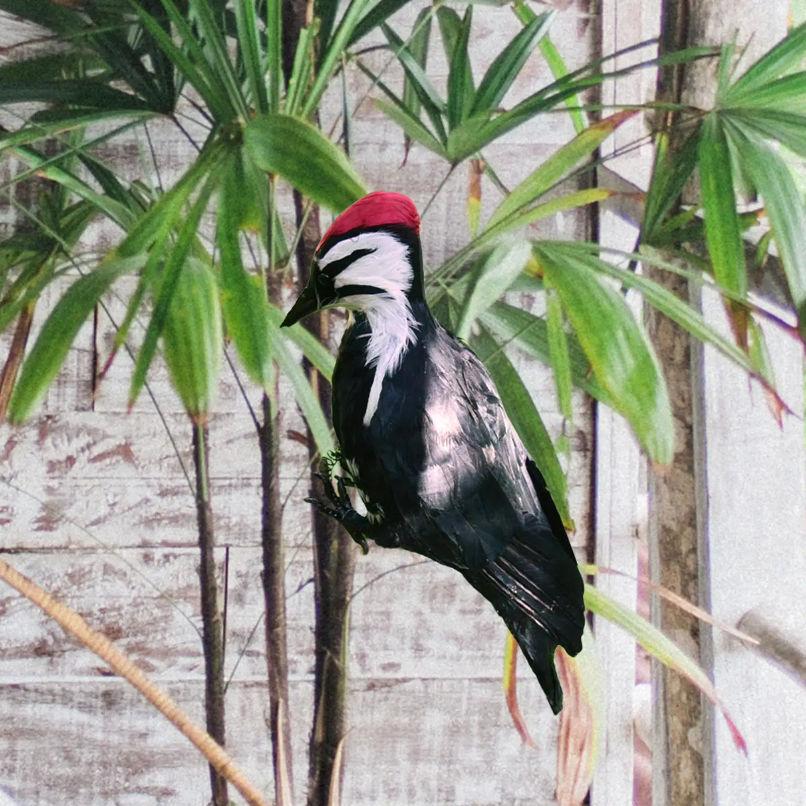 

Simulation Woodpecker Artificial Handcrafted Statue for Garden Decoration